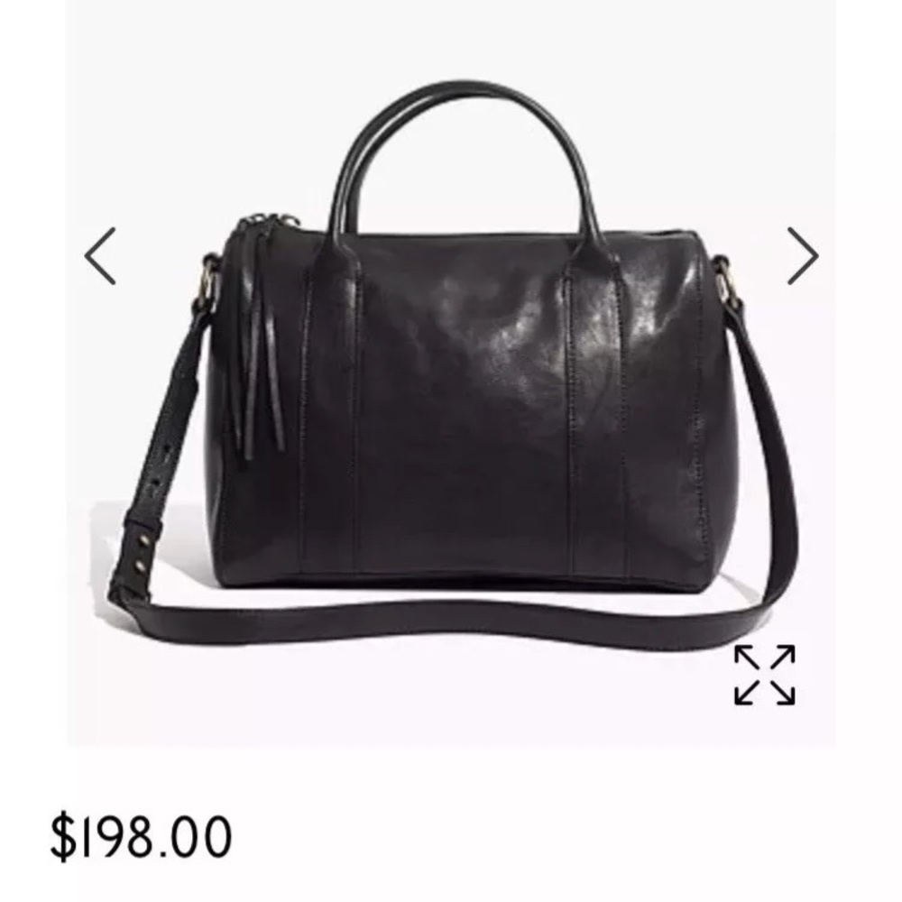 EUC Madewell Prague Satchel In Black